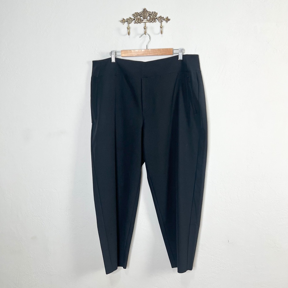 Athleta Black Tapered Dress Pants